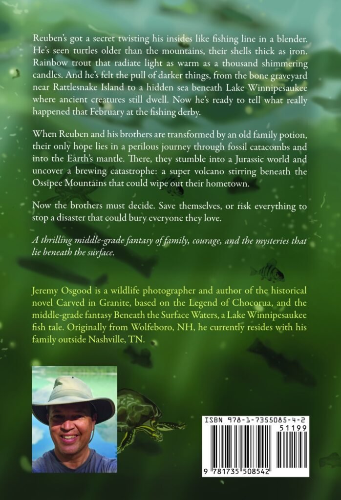 Back Cover Beneath The Surface Waters by Jeremy Osgood